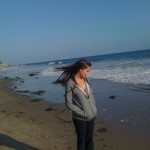 Ashley at UC Santa Barbara on beach