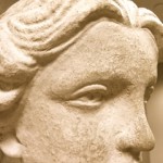 Close up statue nose