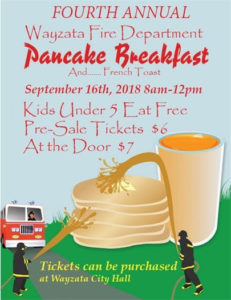 2018 Wayzata Fire Pancake Breakfast